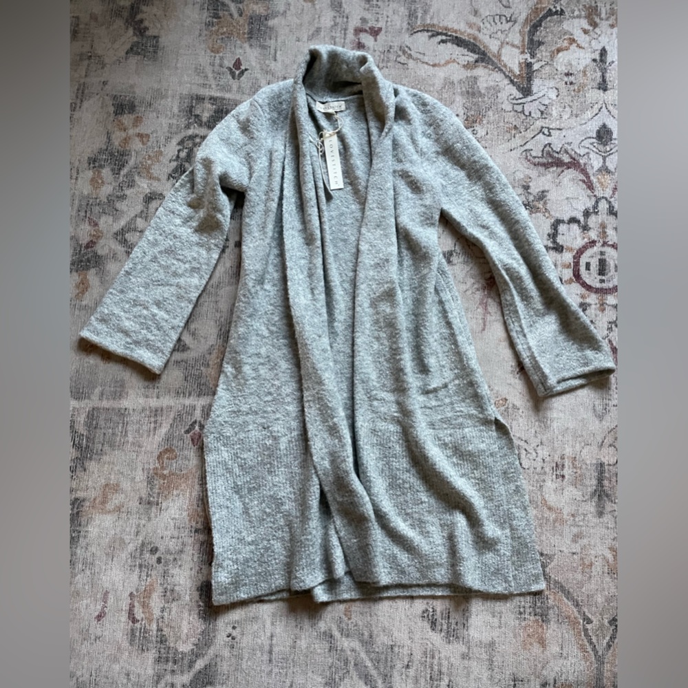 Bell sleeve long cardigan